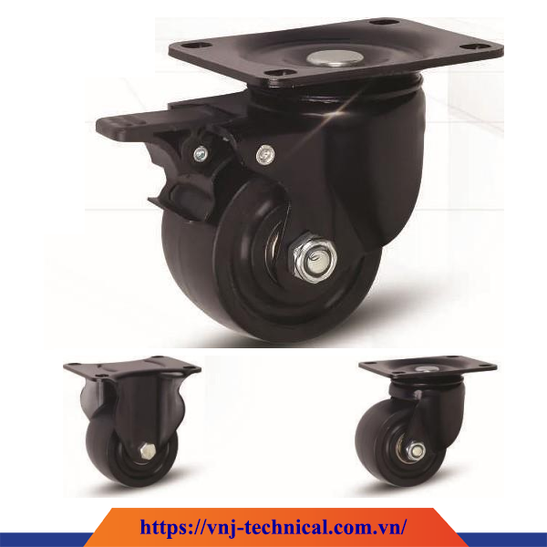 Bánh xe đẩy Nylon Caster Wheels chịu tải 600kg