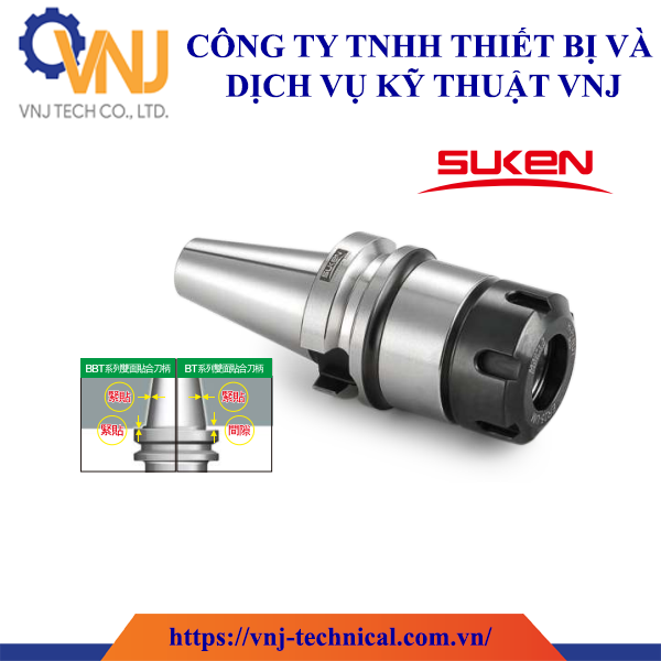Bầu kẹp dao phay BT40-ER32-100 hãng Suken