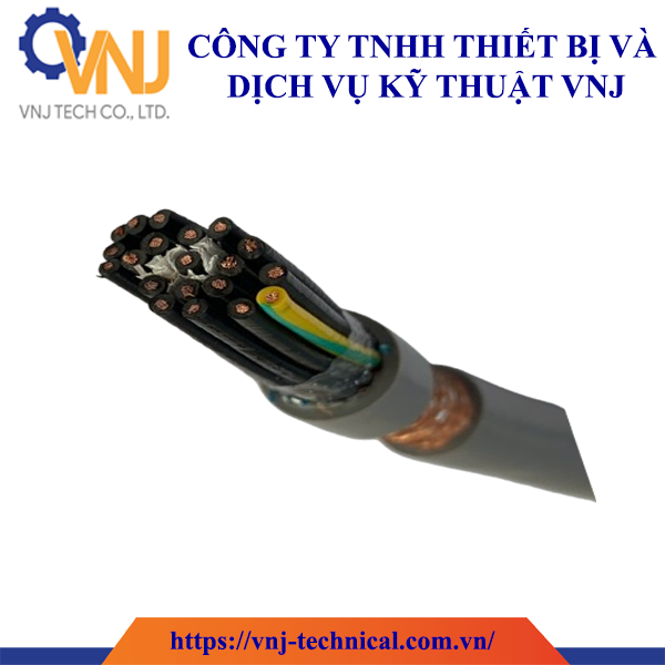 Cáp điều khiển 20 lõi 20x1.0mm có lưới chống nhiễu