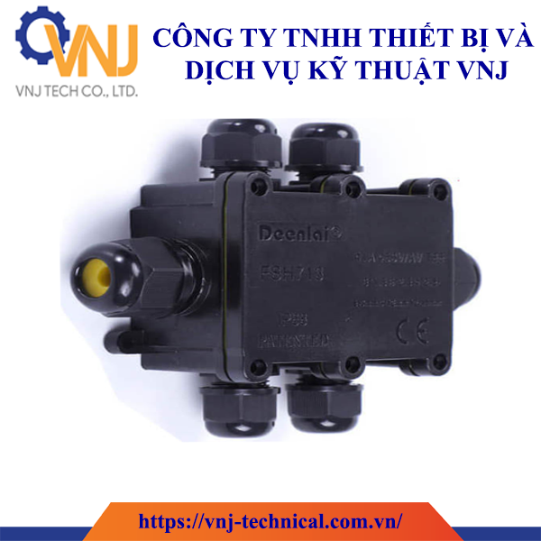 Hộp nối cáp ngoài trời 6 ngả chống nước IP68