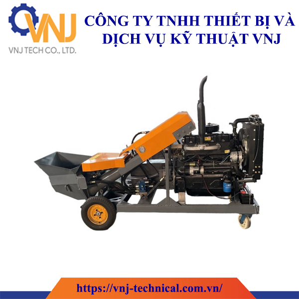 Máy Bơm Bê Tông Mini Chạy Dầu Diesel