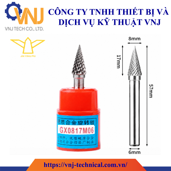Mũi Mài Hợp Kim Jinyingpai GX0817M06