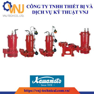 Bơm chìm xử lý nước thải áp đẩy cao Kawamoto SU4