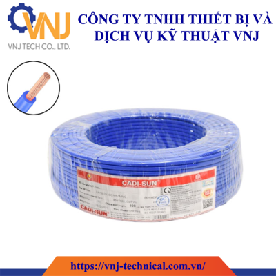 Dây điện 1 lõi Cadisun VCSF-1x6mm2–450V, 750V (Xanh)