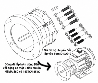 Bộ chuyển đổi Hydracell mã số A04-001-1200