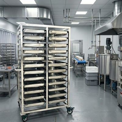 Giá Để Khay Ủ Khô 18 Khay - Inox SUS304 
