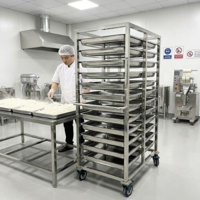 Giá Để Khay Ủ Khô 24 Khay - Inox SUS304