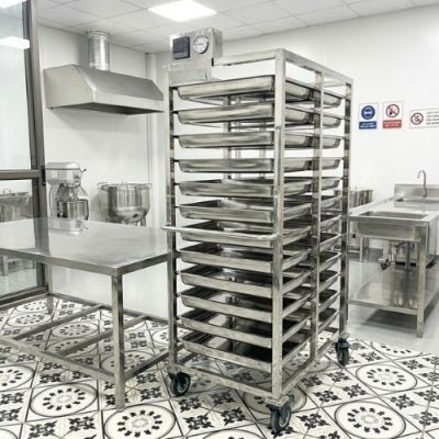 Giá Để Khay Ủ Khô 24 Khay - Inox SUS304