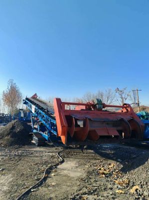 Máy Gạt Liệu Công Nghiệp Kết Hợp Băng Tải Thu Hồi Vật Liệu
