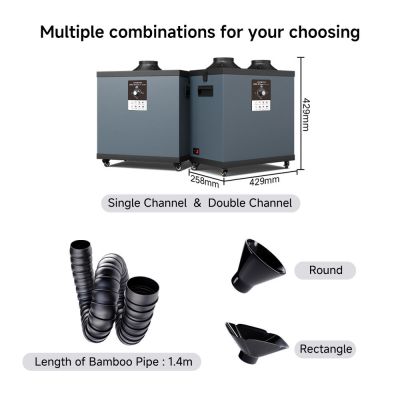 Máy Hút Khói FES200K 200W Hệ Thống Lọc 3 Cấp