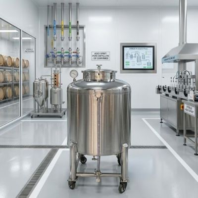 Tank chứa rượu 350L – Inox 304 cao cấp